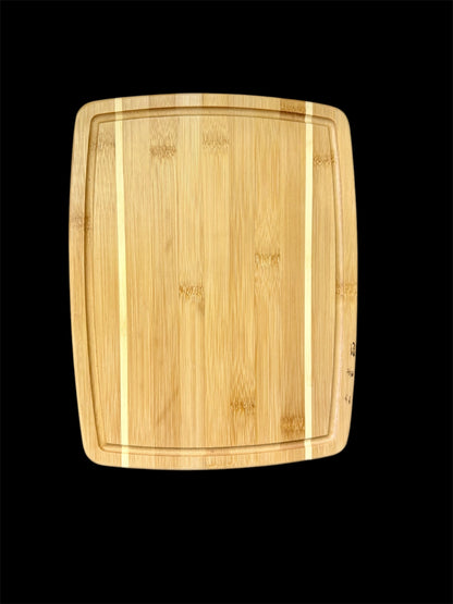 Fractal burned Bamboo Cutting / Serving Boards